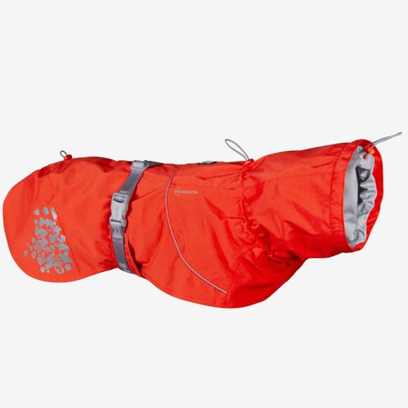 NWT Hurtta Monsoon Coat Eco Dog Raincoat Size 26 Red - Picture 1 of 4